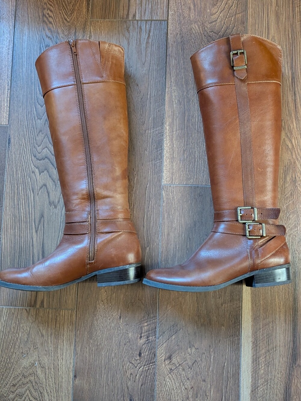 INC International Concepts Women's Classic Tall Riding Boots in Cognac 8.5
